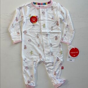 Magnetic Me Pink Baby Beats Animals Music Footie 0-3 3-6 6-9 months